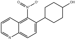 4-(5-Nitroquinolin-6-yl)cyclohexanol Struktur