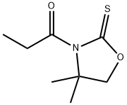 1-(4,4-diMethyl-2-thioxooxazolidin-3-yl)propan-1-one Struktur