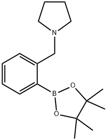 2-(Pyrrolidinomethyl)phenylboronic acid,pinacol ester Struktur