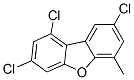 6-methyl-1,3,8-trichlorodibenzofuran Structure