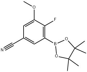 5-Cyano-2-fluoro-3-methoxyphenylboronic acid,pinacol Struktur