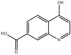 4-hydroxyquinoline-7-carboxylic acid Struktur