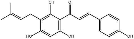 DESMETHYLXANTHOHUMOL Struktur