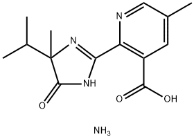 azane: 6-methyl-2-(4-methyl-5-oxo-4-propan-2-yl-1H-imidazol-2-yl)pyrid ine-3-carboxylic acid Struktur