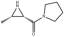 Pyrrolidine, 1-[(3-methyl-2-aziridinyl)carbonyl]-, (2S-cis)- (9CI) Struktur