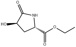 Proline, 4-hydroxy-5-oxo-, ethyl ester, trans- (9CI) Struktur