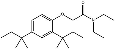 2-[2,4-Bis(1,1-dimethylpropyl)phenoxy]-N,N-diethylacetamide Struktur