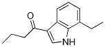 1-Butanone, 1-(7-ethyl-1H-indol-3-yl)- Struktur