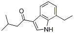 1-Butanone, 1-(7-ethyl-1H-indol-3-yl)-3-Methyl- Struktur