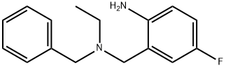 2-{[Benzyl(ethyl)amino]methyl}-4-fluoroaniline Struktur