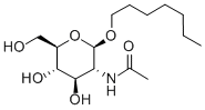 HEPTYL 2-ACETAMIDO-2-DEOXY-BETA-D-GLUCOPYRANOSIDE Struktur