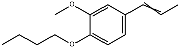 Benzene, 1-butoxy-2-methoxy-4-(1-propenyl)- Struktur