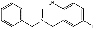 2-{[Benzyl(methyl)amino]methyl}-4-fluoroaniline Struktur