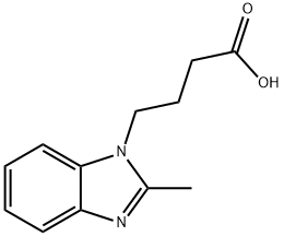 4-(2-METHYL-1H-BENZIMIDAZOL-1-YL)BUTANOIC ACID Struktur