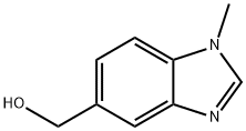 1H-Benzimidazole-5-methanol,1-methyl-(9CI) Struktur