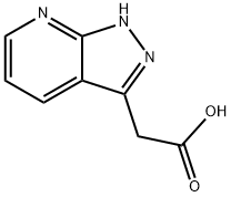 1H-Pyrazolo[3,4-b]pyridine-3-acetic acid Struktur