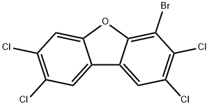 4-BROMO-2,3,7,8-TETRACHLORODIBENZOFURAN Struktur