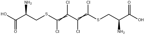 1,4-(bis-cystein-S-yl)-1,2,3,4-tetrachloro-1,3-butadiene Struktur