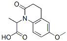 1(2H)-Quinolineacetic  acid,  3,4-dihydro-6-methoxy--alpha--methyl-2-oxo- Struktur