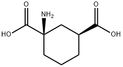 1,3-Cyclohexanedicarboxylicacid,1-amino-,(1R-trans)-(9CI) Struktur