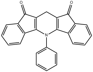 Diindeno[1,2-b:2,1-e]pyridine-10,12-dione,  5,11-dihydro-5-phenyl- Struktur