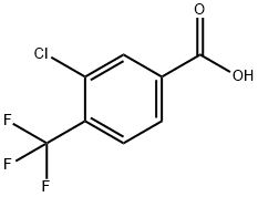 3-CHLORO-4-TRIFLUOROMETHYL-BENZOIC ACID Struktur