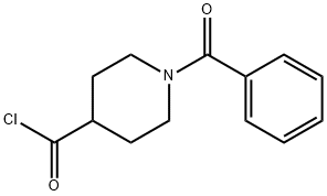 1-benzoylpiperidine-4-carbonyl chloride Struktur