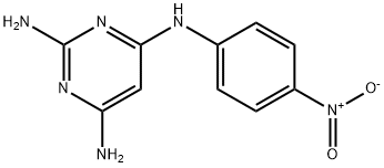 2,4-diamino-6-p-nitroanilinopyrimidine Struktur