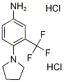 4-PYRROLIDIN-1-YL-3-TRIFLUOROMETHYL-PHENYLAMINEDIHYDROCHLORIDE Struktur