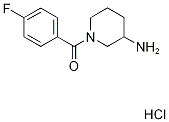 1-(4-fluorobenzoyl)piperidin-3-amine hydrochloride Struktur