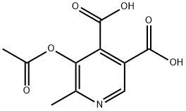 3,4-Pyridinedicarboxylic  acid,  5-(acetyloxy)-6-methyl- Struktur