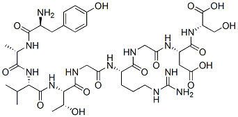 tyrosyl-alanyl-valyl-threonyl-glycyl-arginyl-glycyl-aspartyl-serine Struktur