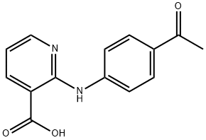 2-(4-Acetyl-phenylamino)-nicotinic acid Struktur