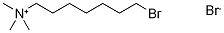 1-BROMO-7-(TRIMETHYLAMMONIUM)HEPTYL BROMIDE Struktur