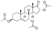 Androst-5-en-17-one, 3,7,16-tris(acetyloxy)-, (3beta,7alpha,16alpha)- (9CI) Struktur