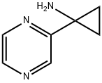 1-(Pyrazin-2-yl)cyclopropan-1-amine Struktur