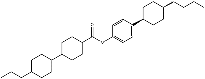 TRANS,TRANS-4-(TRANS-4-BUTYLCYCLOHEXYL)-PHENYL 4''-PROPYLBICYCLOHEXYL-4-CARBOXYLATE Struktur