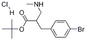 TERT-BUTYL 3-(4-BROMOPHENYL)-2-((METHYLAMINO)METHYL)PROPANOATE HCL Struktur