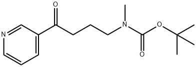 N-Boc-4-(methylamino)-1-(3-pyridyl)-1-butanone Struktur