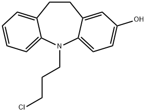 5-(3-Chloropropyl)-10,11-dihydro-2-hydroxy-5H-dibenz[b,f]azepine Struktur