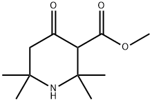 4-Oxo-2,2,6,6-tetramethyl-3-piperidinecarboxylic Acid Methyl Ester Struktur