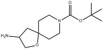 tert-butyl 3-amino-1-oxa-8-azaspiro[4.5]decane-8-carboxylate Struktur