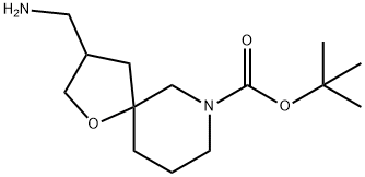 1-Oxa-7-azaspiro[4.5]decane-7-carboxylic acid, 3-(aMinoMethyl)-, 1,1-diMethylethyl ester, 1160247-18-6, 結(jié)構(gòu)式