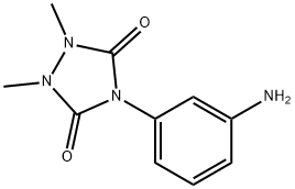 4-(3-aminophenyl)-1,2-dimethyl-1,2,4-triazolidine-3,5-dione(SALTDATA: FREE) Struktur