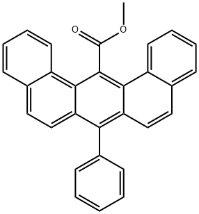 methyl 7-phenyldibenz(a,j)anthracene-14-carboxylate Struktur