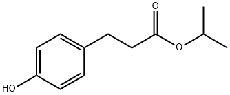 Benzenepropanoic acid, 4-hydroxy-, 1-Methylethyl ester Struktur