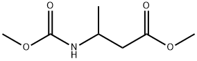 Butanoic  acid,  3-[(methoxycarbonyl)amino]-,  methyl  ester Struktur