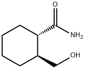 Cyclohexanecarboxamide, 2-(hydroxymethyl)-, (1S-trans)- (9CI) Struktur