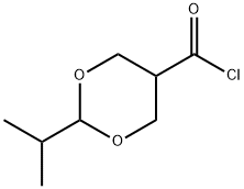 1,3-Dioxane-5-carbonylchloride,2-(1-methylethyl)-(9CI) Struktur