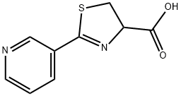 2-PYRID-3-YL-4,5-DIHYDRO-1,3-THIAZOLE-4-CARBOXYLIC ACID Struktur